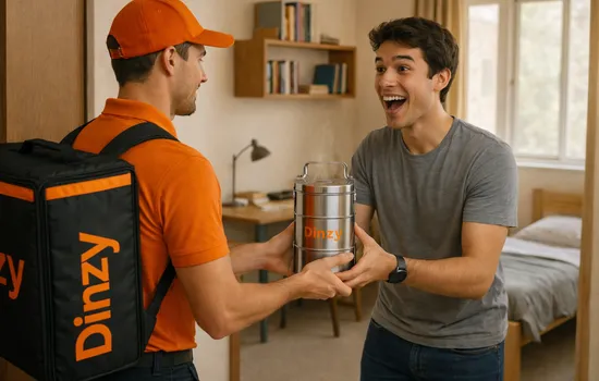 Dinzy App Mockup on a Phone